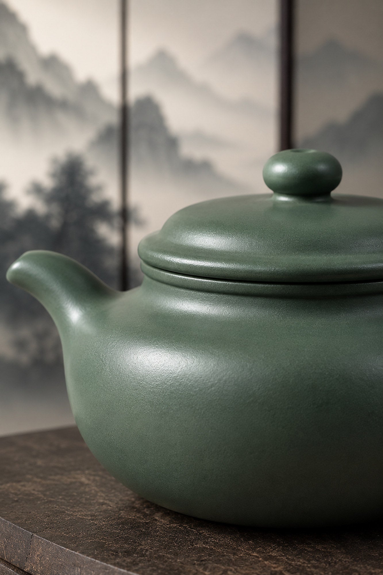Product view 3 of 200ml Fanggu zisha teapot in Luni Clay, No. 118