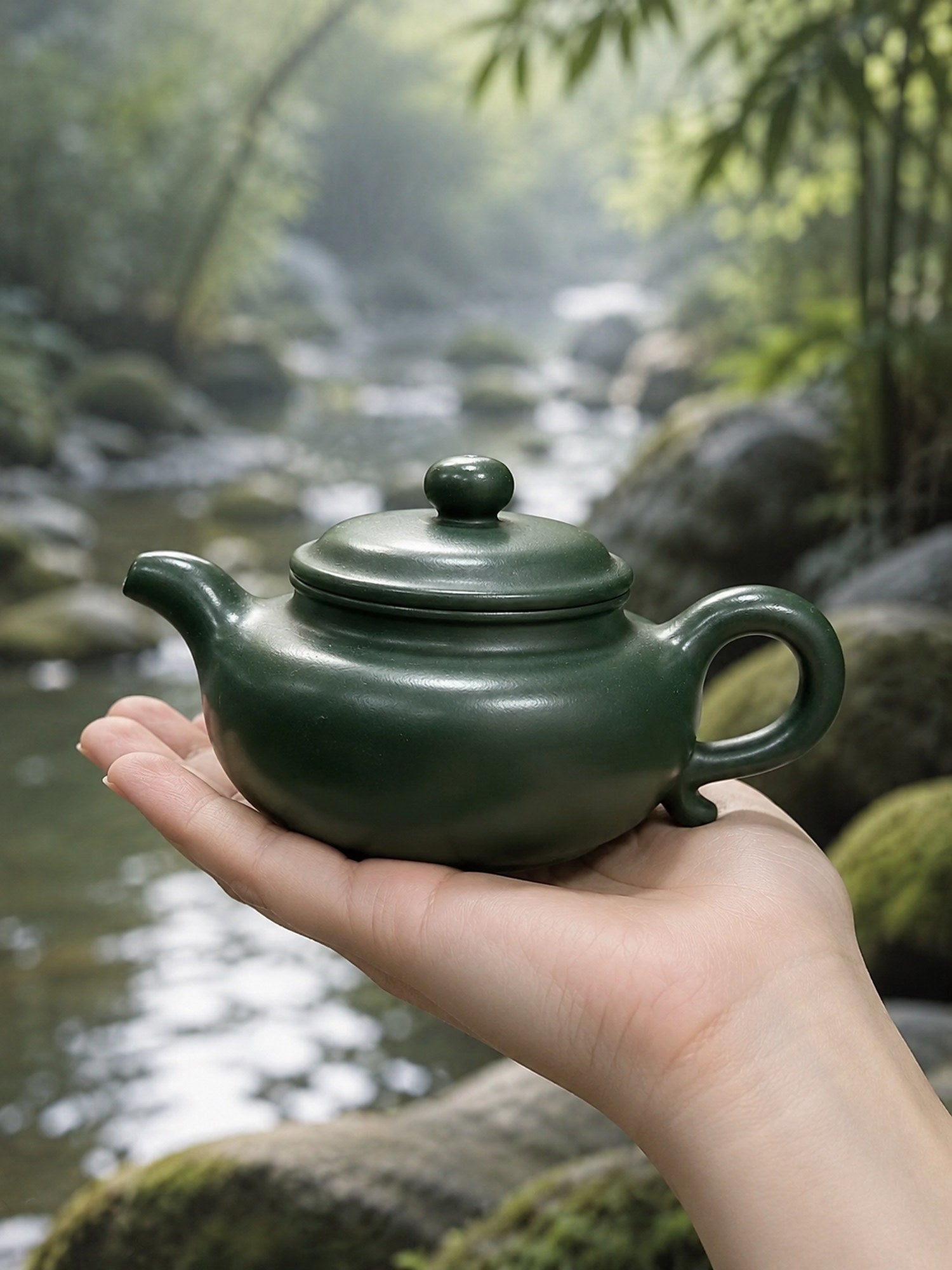 Product view 2 of 110ml Fanggu zisha teapot in Luni Clay, No. 127