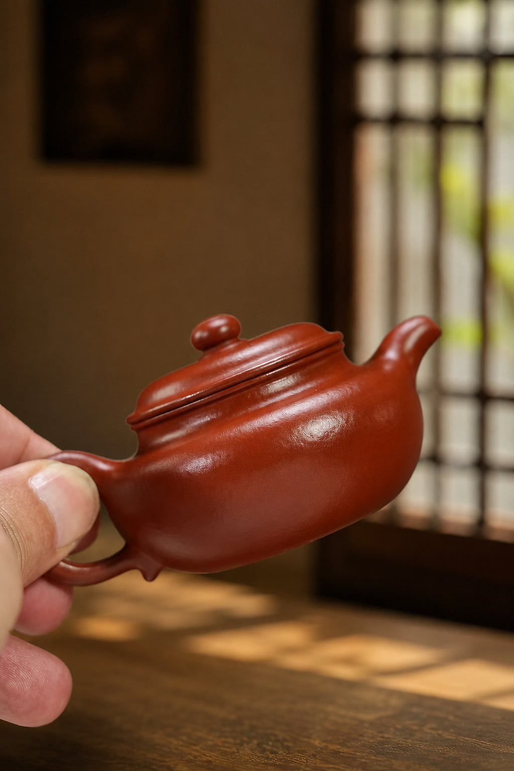 Product view 7 of 70ml Fanggu zisha teapot in Zhuni Clay, No. 350
