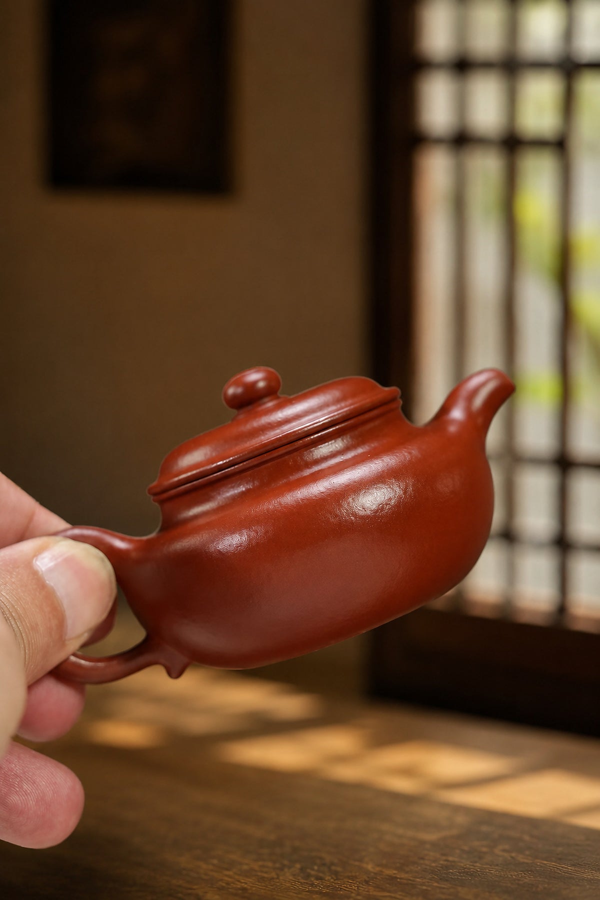 Product view 7 of 70ml Fanggu zisha teapot in Zhuni Clay, No. 350