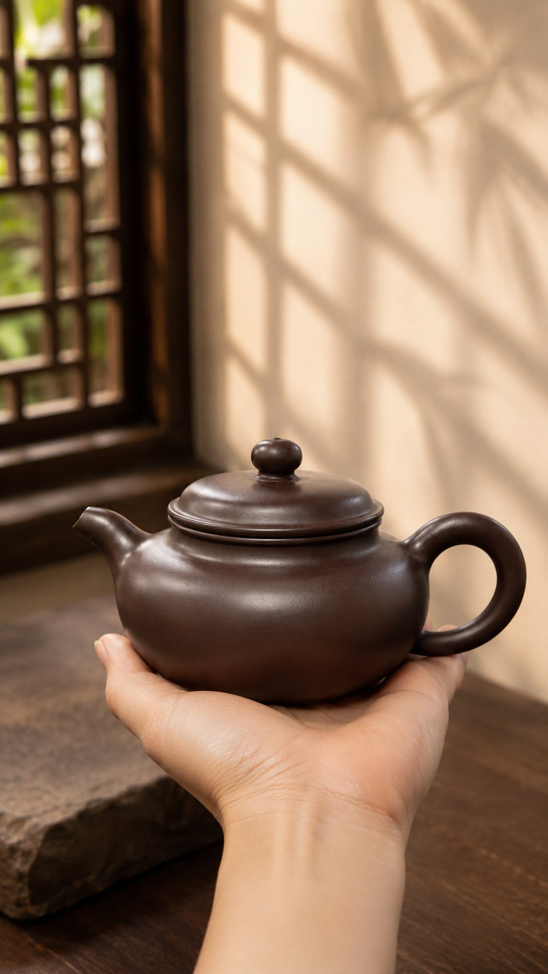 Product view 2 of 160ml Fanggu zisha teapot in Zipao Yusha Clay, No. 159