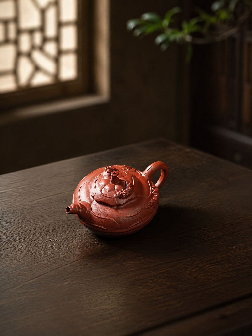 Product view 2 of 150ml Feng Juan Kui zisha teapot in Zhuni Clay, No. 223