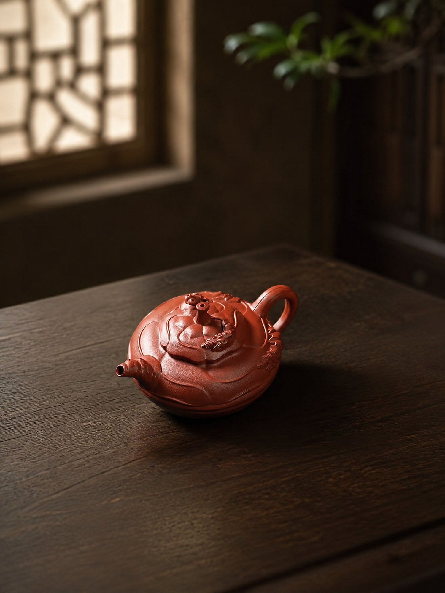 Product view 2 of 150ml Feng Juan Kui zisha teapot in Zhuni Clay, No. 223