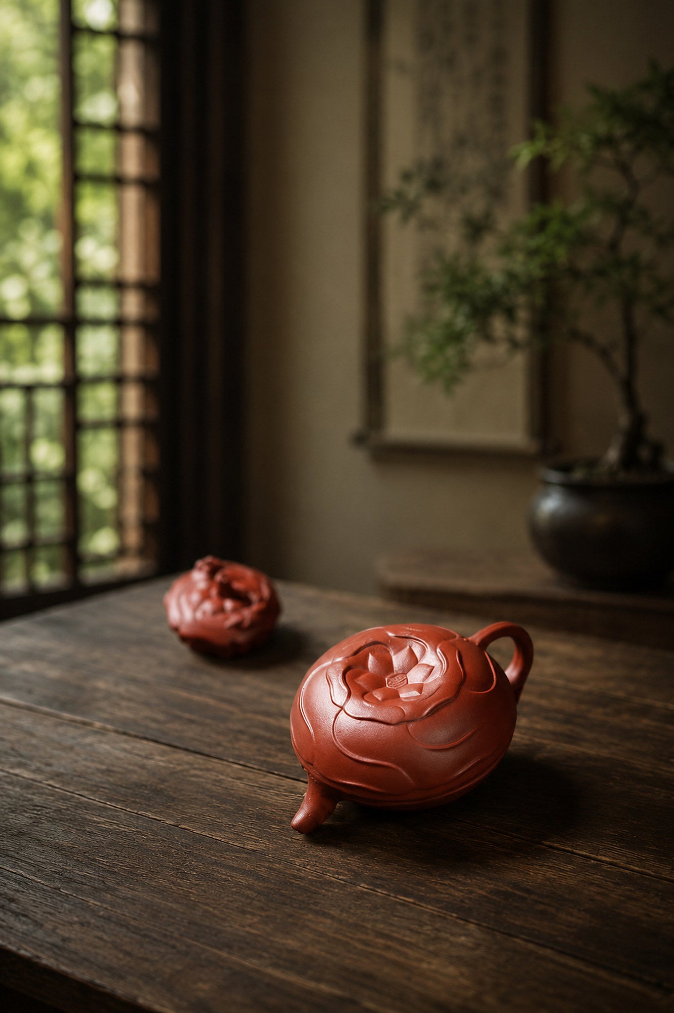 Product view 5 of 150ml Feng Juan Kui zisha teapot in Zhuni Clay, No. 223