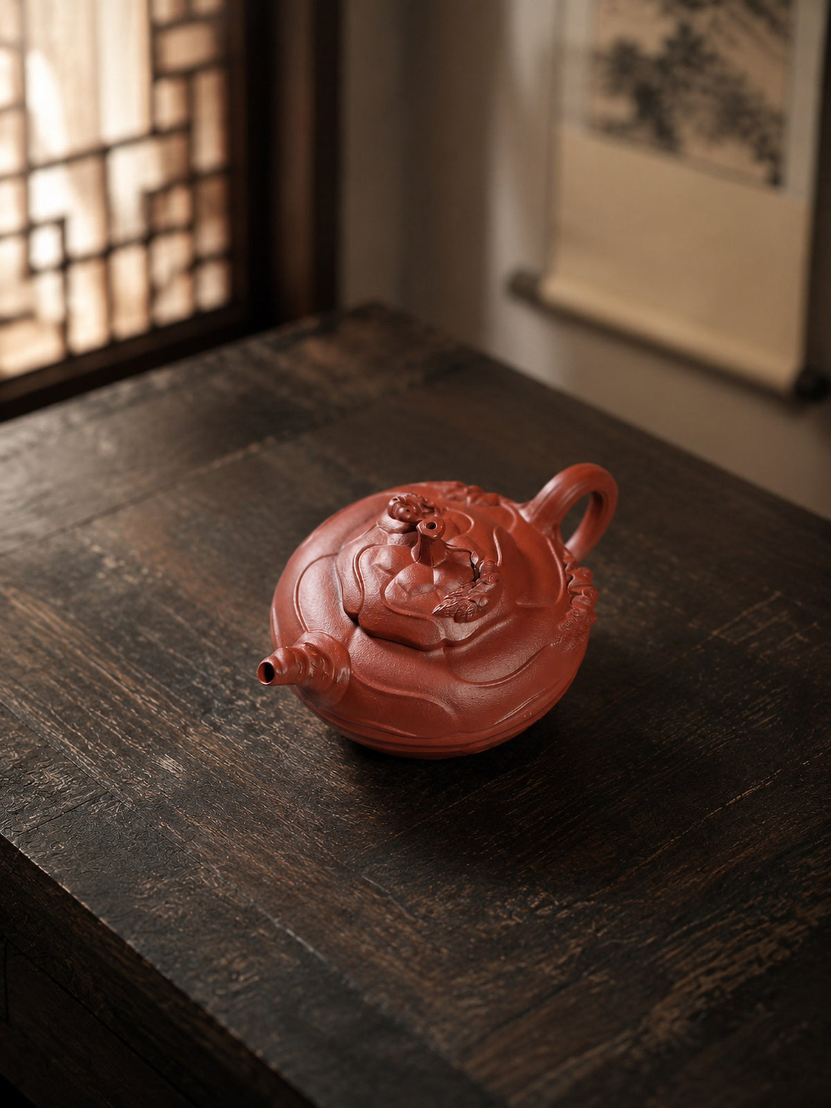 Product view 6 of 150ml Feng Juan Kui zisha teapot in Zhuni Clay, No. 223
