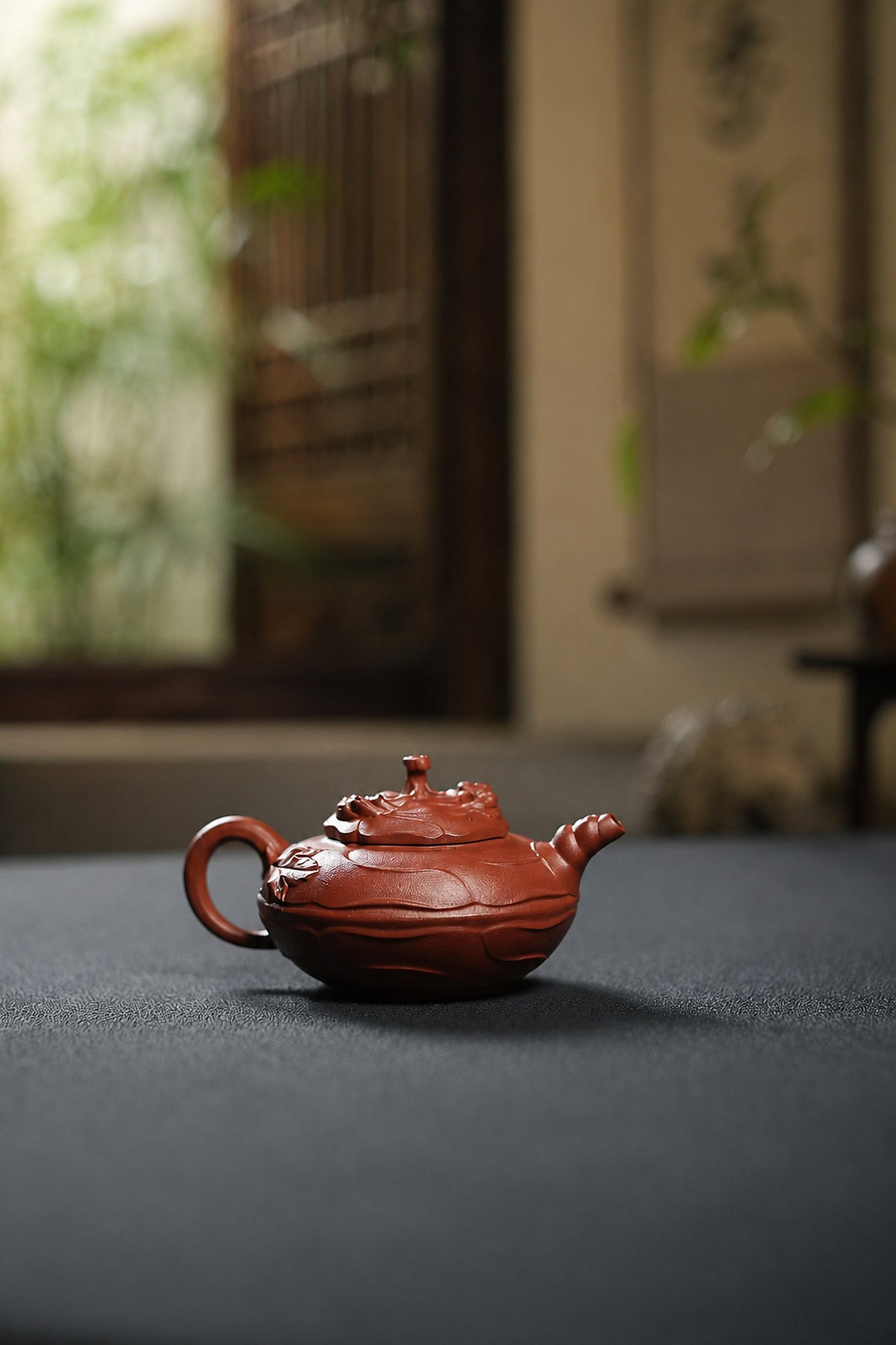 Product view 7 of 150ml Feng Juan Kui zisha teapot in Zhuni Clay, No. 223