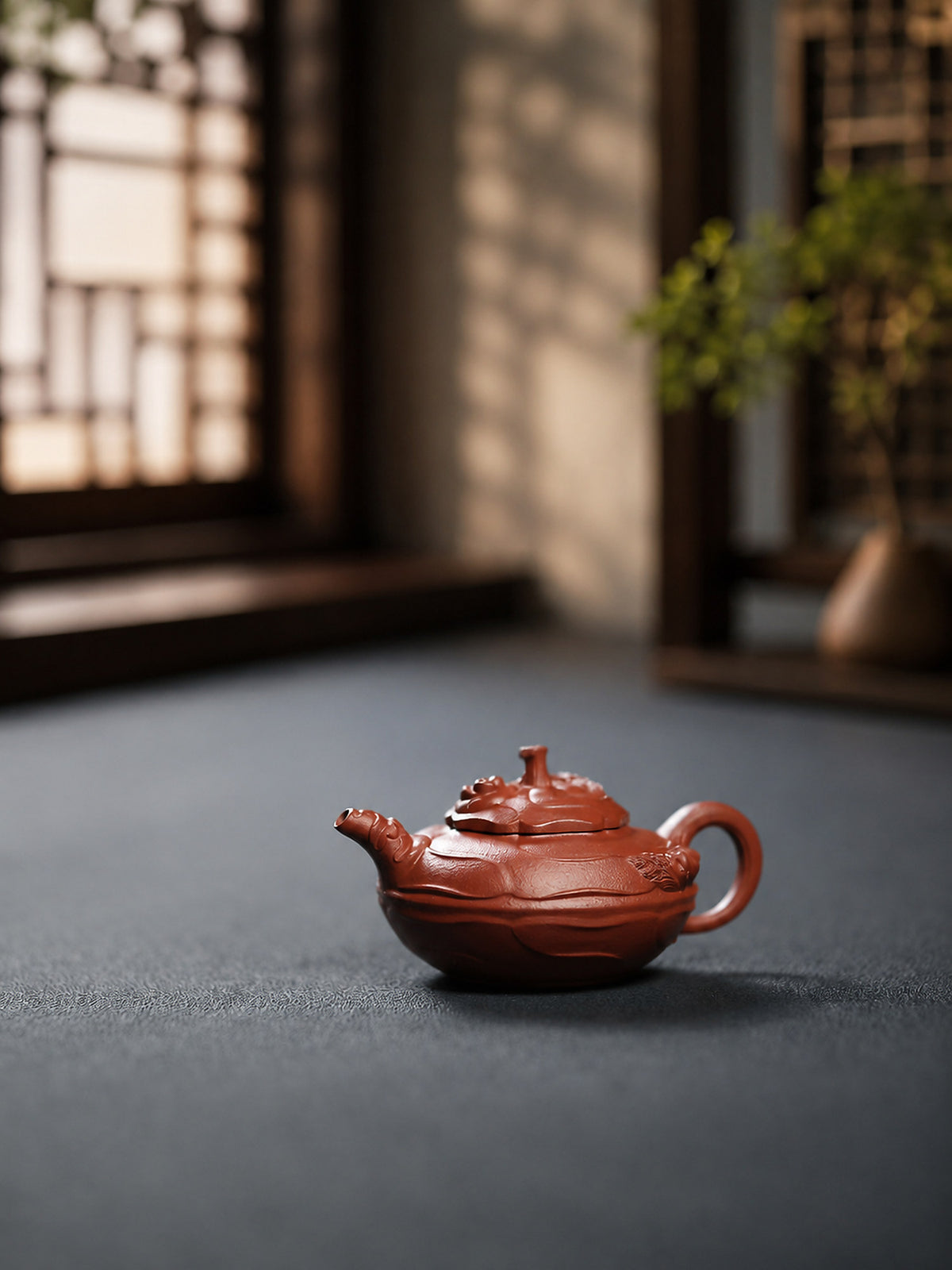 Product view 8 of 150ml Feng Juan Kui zisha teapot in Zhuni Clay, No. 223