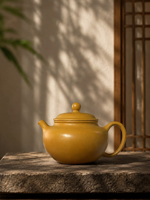 Product view 1 of 100ml Gong Zhu zisha teapot in Golden Zhuni Clay, No. 026