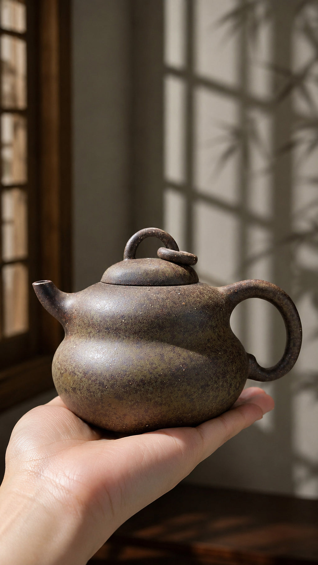 Product view 2 of 210ml Gourd Form zisha teapot in Xiekeqing Clay, No. 192