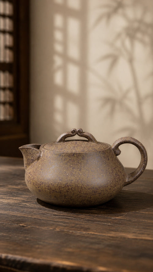 Product view 1 of 200ml Gourd Form zisha teapot in Xiekeqing Clay, No. 201
