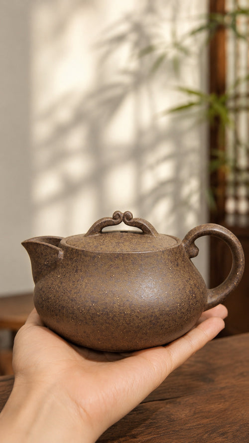 Product view 2 of 200ml Gourd Form zisha teapot in Xiekeqing Clay, No. 201