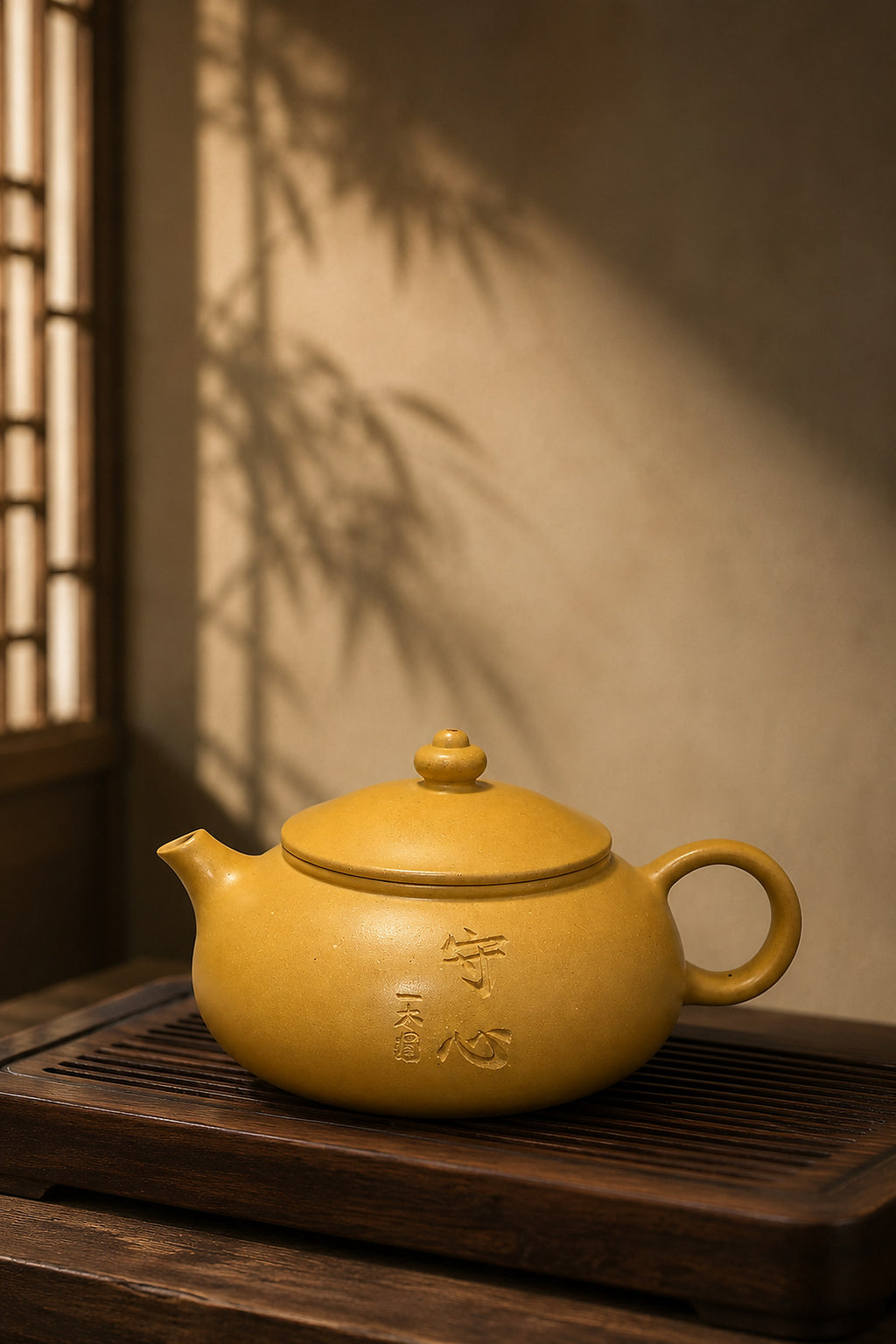 Product view 4 of 110ml Han Jiang zisha teapot in Golden Duanni Clay, No. 052
