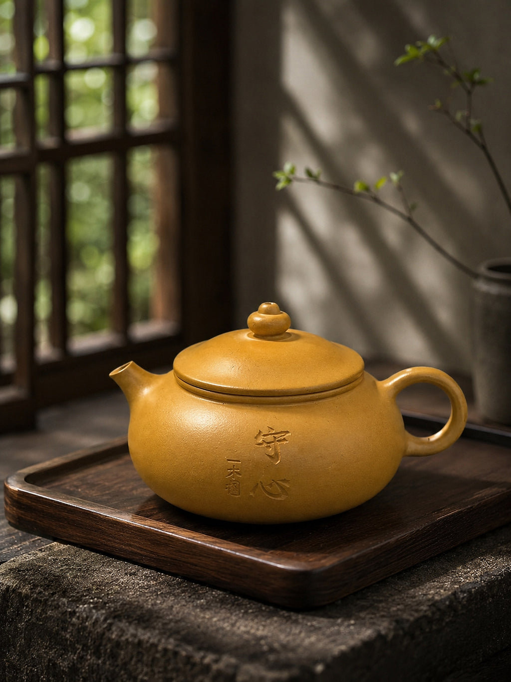 Product view 6 of 110ml Han Jiang zisha teapot in Golden Duanni Clay, No. 052