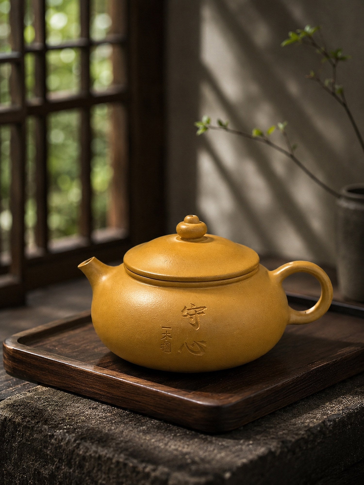 Product view 6 of 110ml Han Jiang zisha teapot in Golden Duanni Clay, No. 052