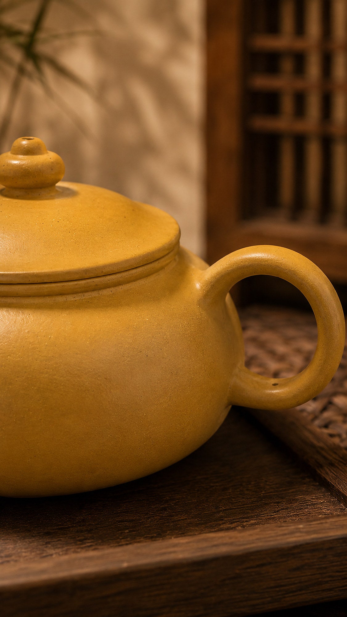 Product view 8 of 110ml Han Jiang zisha teapot in Golden Duanni Clay, No. 052