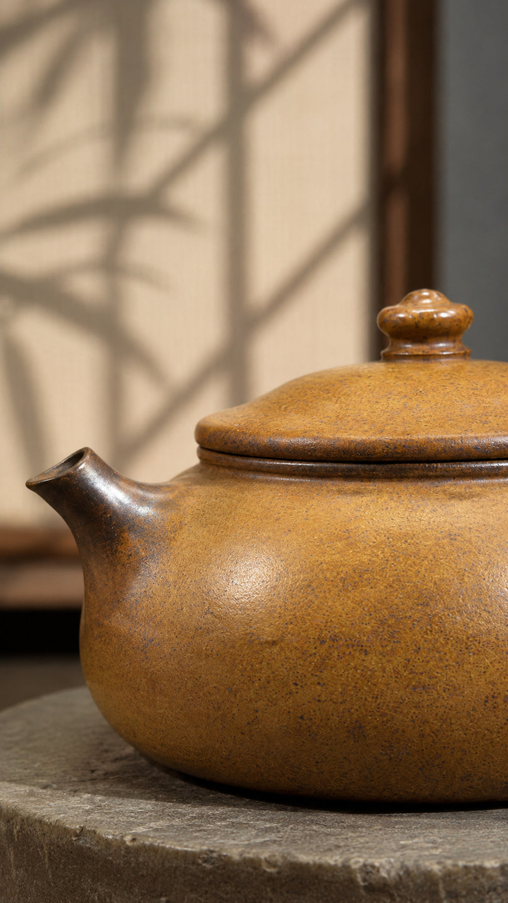 Product view 3 of 200ml Han Jiang zisha teapot in Golden Duanni Clay, No. 184