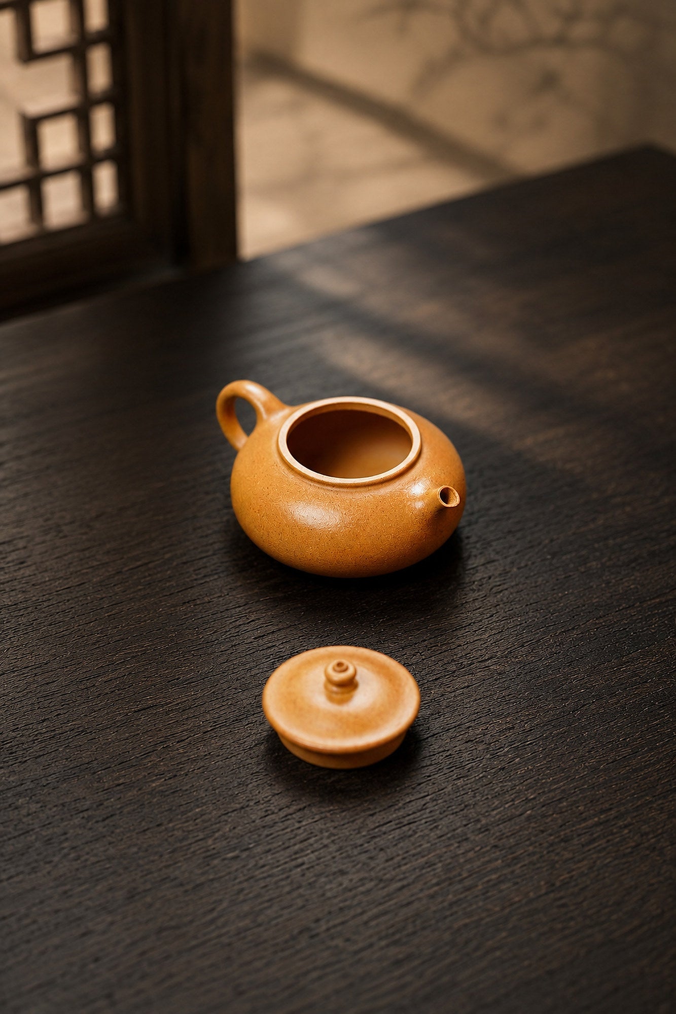 Product view 3 of 60ml Han Jiang zisha teapot in Golden Duanni Clay, No. 263
