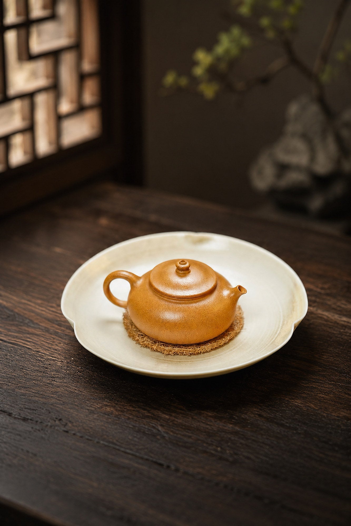 Product view 4 of 60ml Han Jiang zisha teapot in Golden Duanni Clay, No. 263