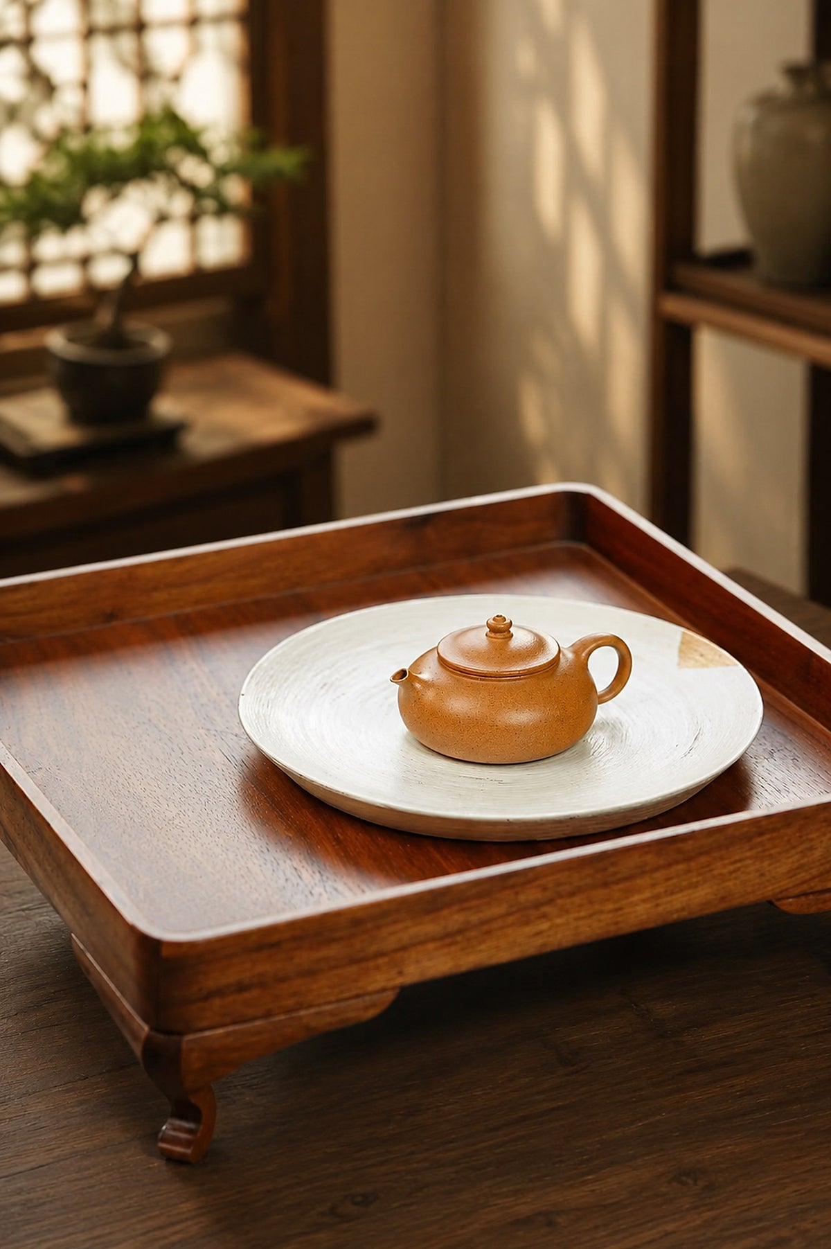 Product view 6 of 60ml Han Jiang zisha teapot in Golden Duanni Clay, No. 263