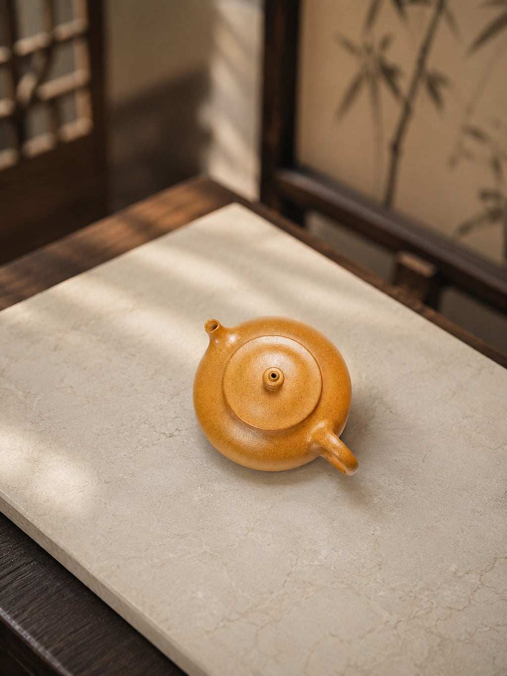 Product view 8 of 60ml Han Jiang zisha teapot in Golden Duanni Clay, No. 263