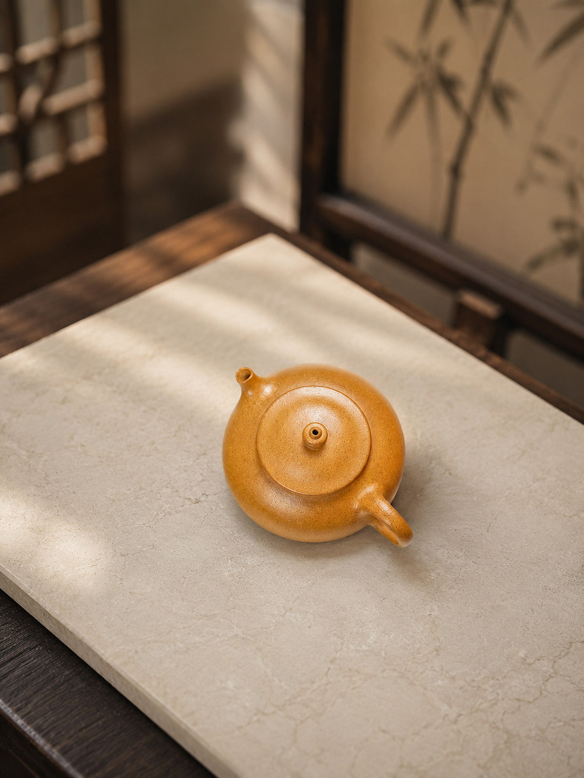 Product view 8 of 60ml Han Jiang zisha teapot in Golden Duanni Clay, No. 263