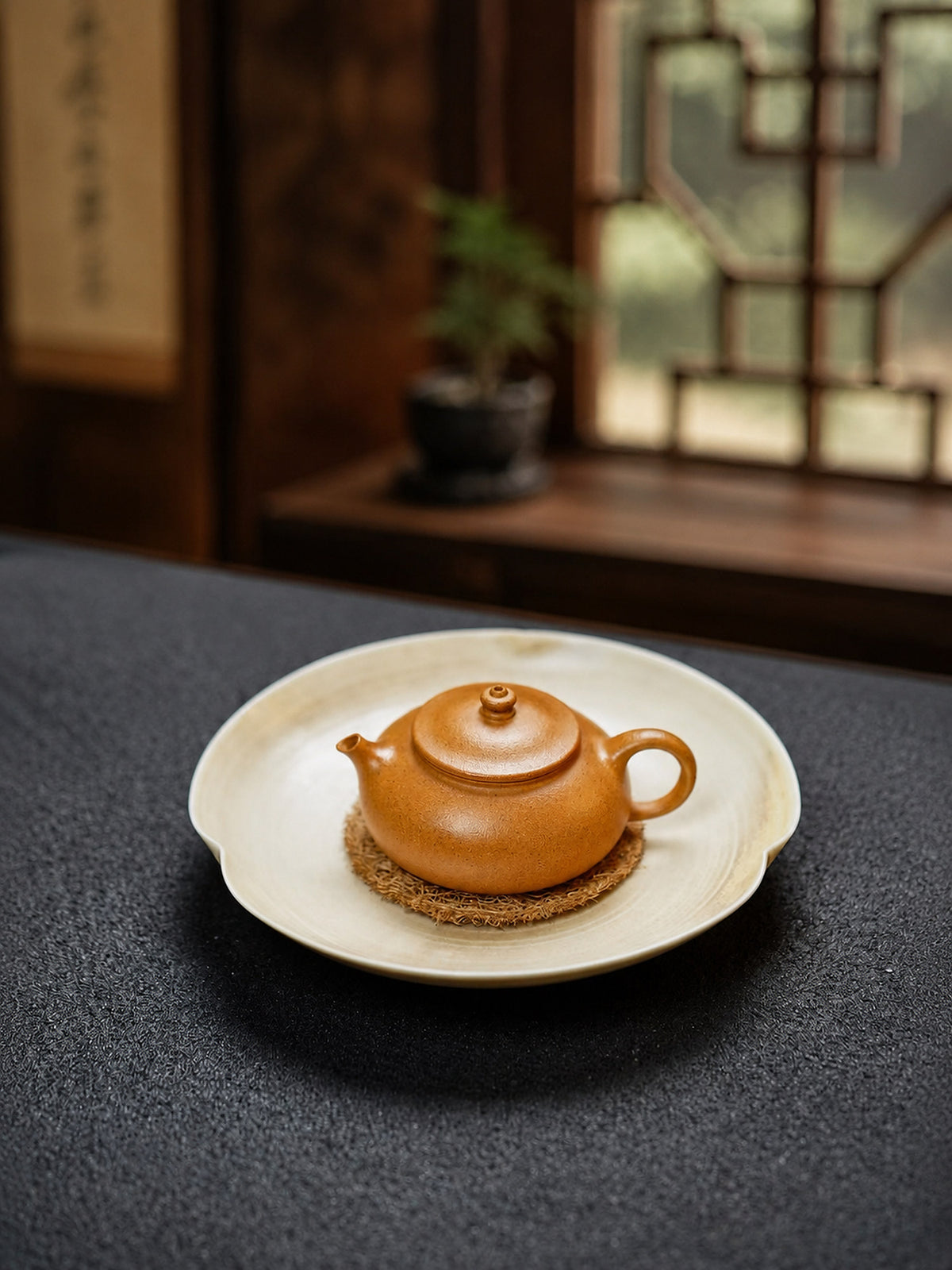 Product view 9 of 60ml Han Jiang zisha teapot in Golden Duanni Clay, No. 263