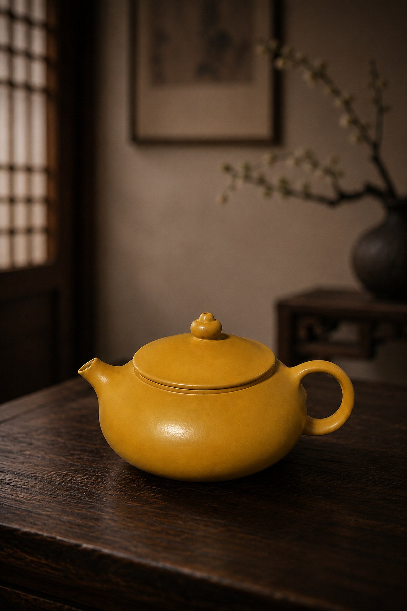Product view 1 of 100ml Han Jiang zisha teapot in Golden Zhuni Clay, No. 020