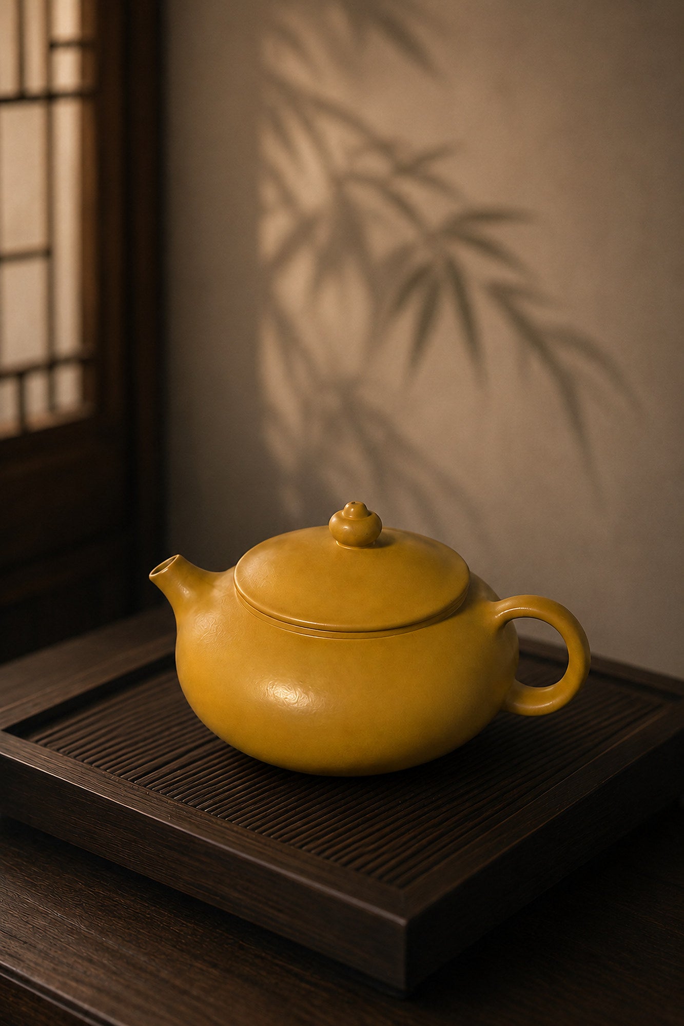 Product view 4 of 100ml Han Jiang zisha teapot in Golden Zhuni Clay, No. 020
