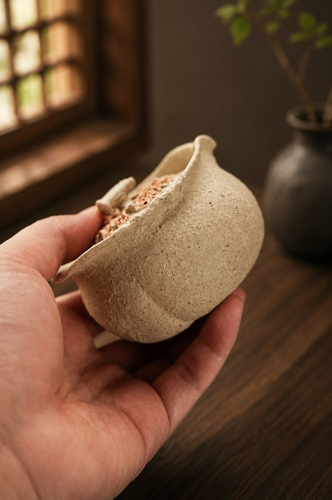Product view 2 of 180ml Hand-Grip Form zisha teapot in Baiyu Duanni Clay, No. 277
