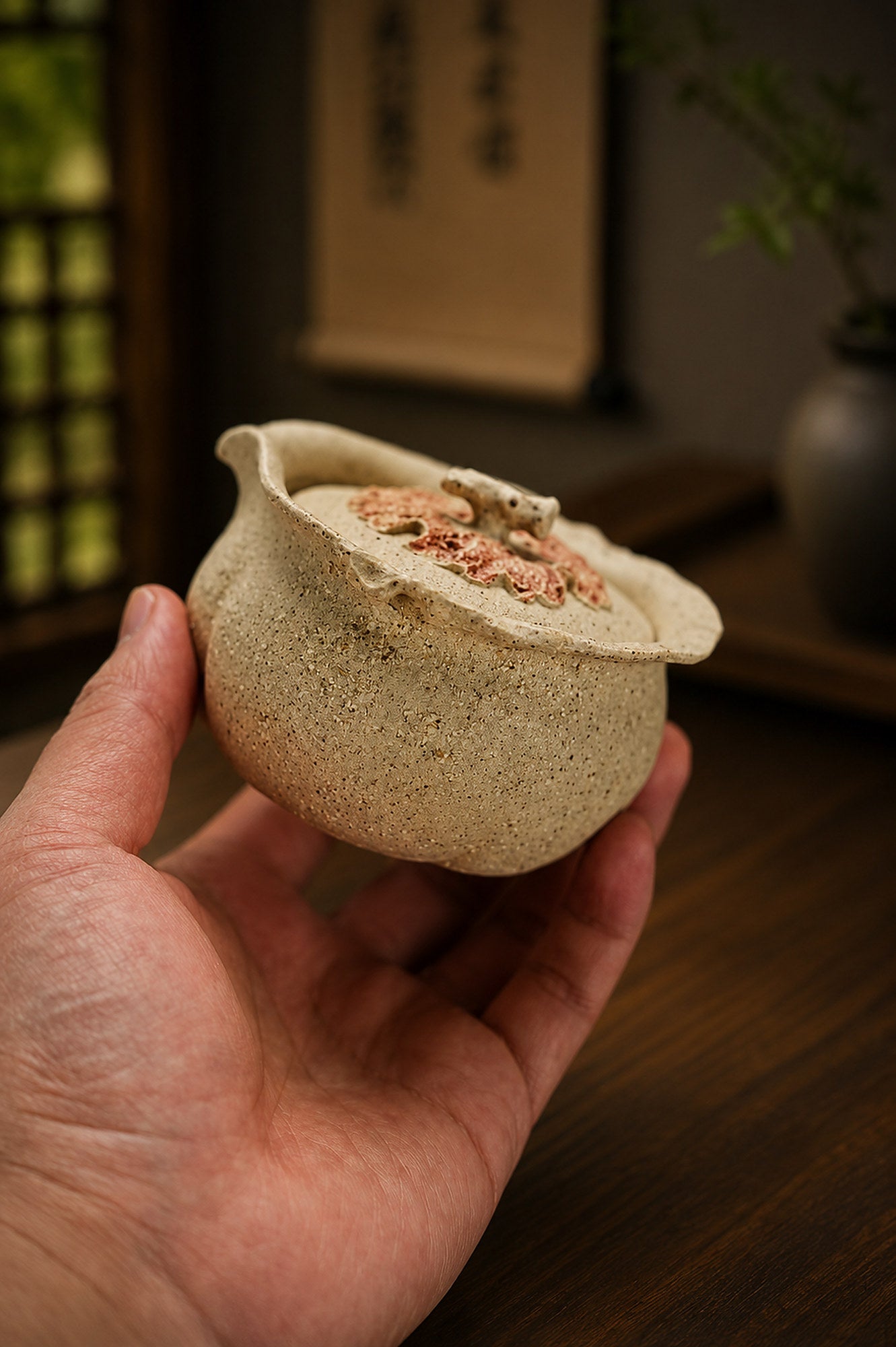 Product view 3 of 180ml Hand-Grip Form zisha teapot in Baiyu Duanni Clay, No. 277