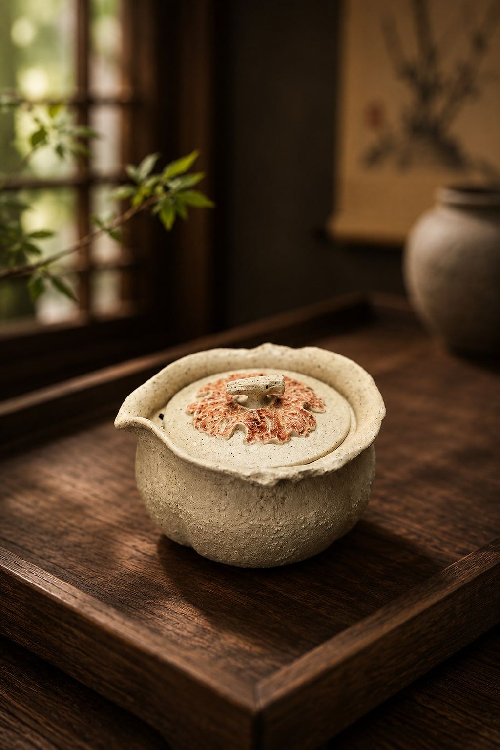 Product view 4 of 180ml Hand-Grip Form zisha teapot in Baiyu Duanni Clay, No. 277