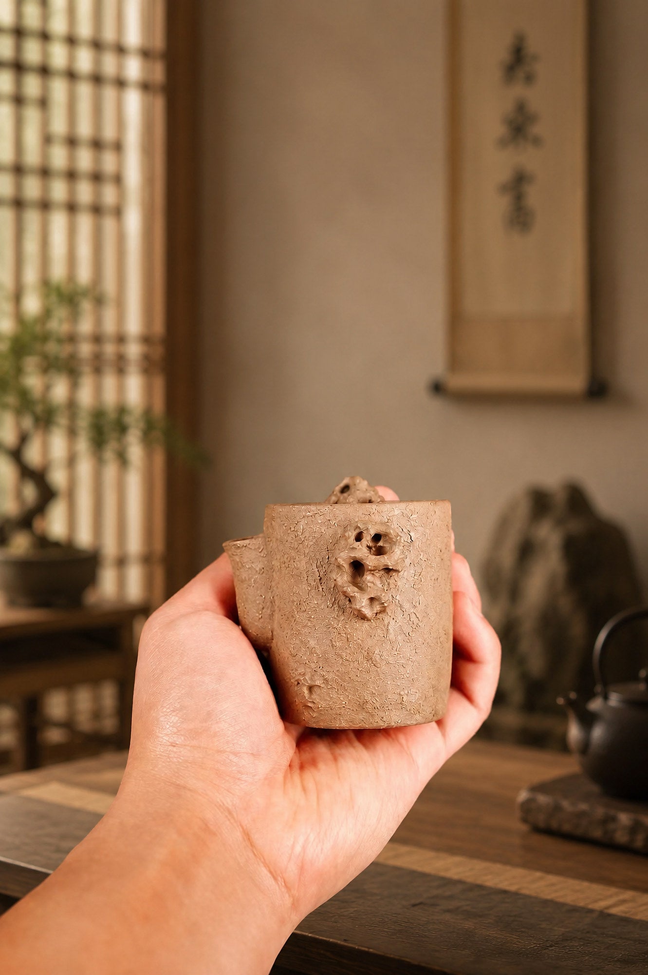 Product view 3 of 100ml Hand-Grip Form zisha teapot in Duanni Clay, No. 269