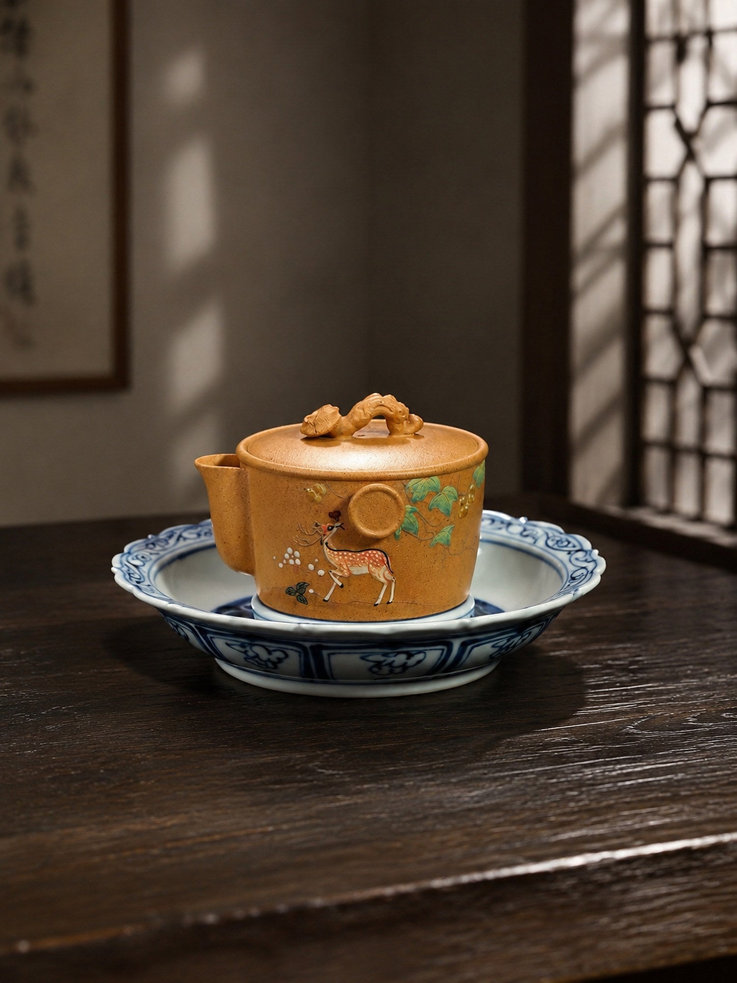 Product view 1 of 140ml Hand-Grip Form zisha teapot in Duanni Clay, No. 384