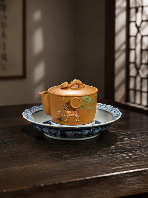 Product view 1 of 140ml Hand-Grip Form zisha teapot in Duanni Clay, No. 384