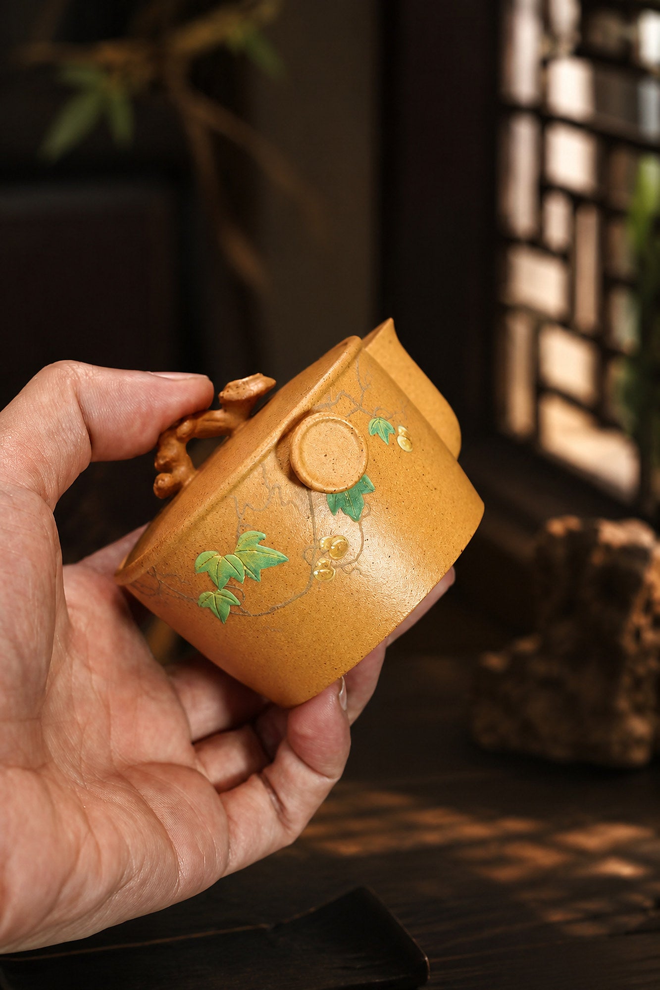 Product view 2 of 140ml Hand-Grip Form zisha teapot in Duanni Clay, No. 384