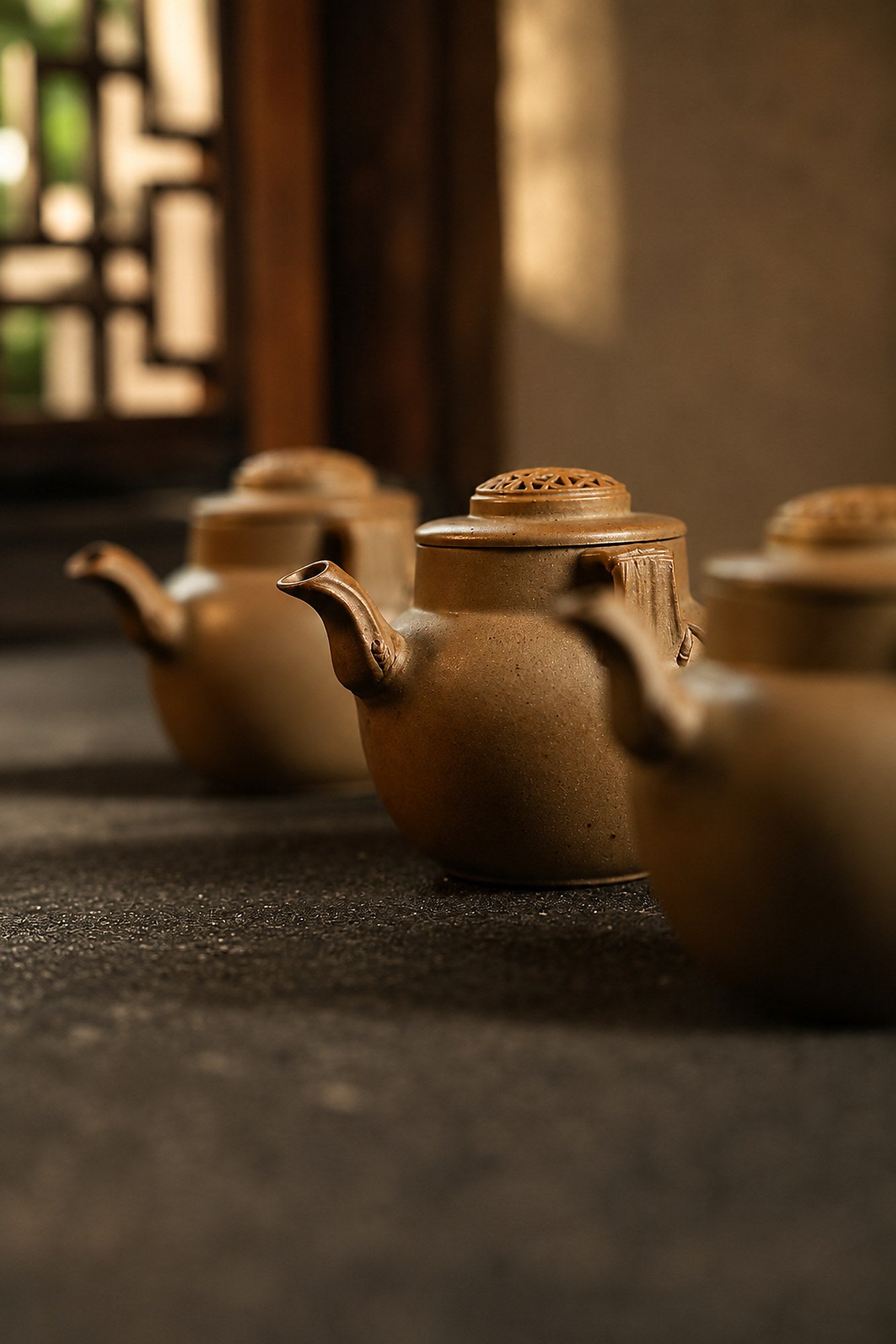 Product view 2 of 100ml Hand-Grip Form zisha teapot in Golden Duanni Clay, No. 270