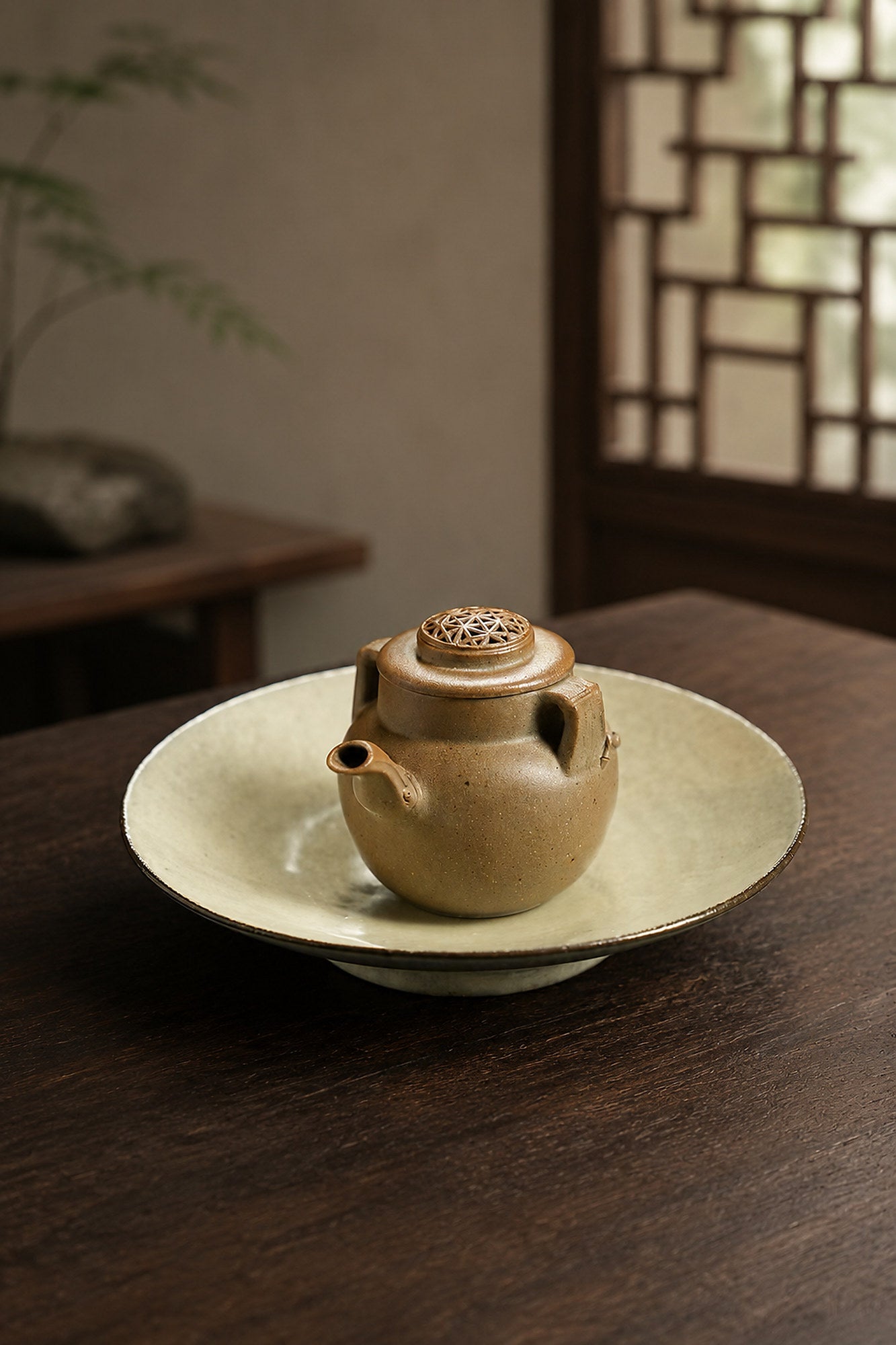 Product view 3 of 100ml Hand-Grip Form zisha teapot in Golden Duanni Clay, No. 270