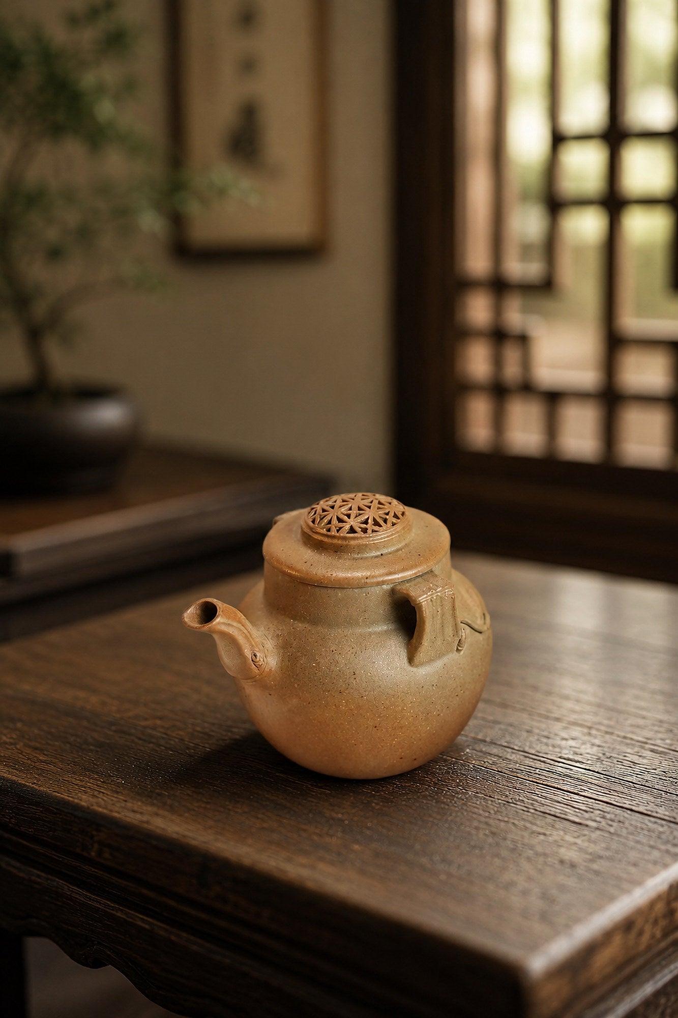 Product view 5 of 100ml Hand-Grip Form zisha teapot in Golden Duanni Clay, No. 270