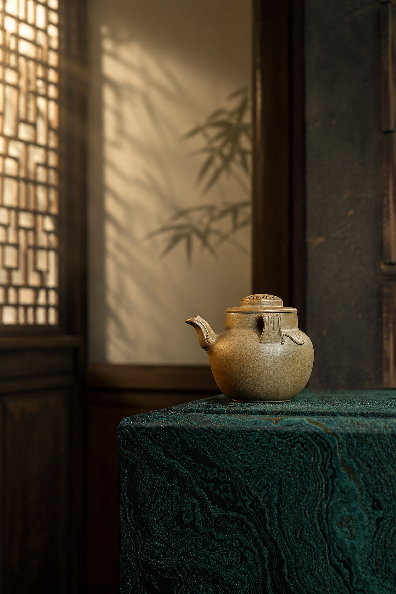 Product view 6 of 100ml Hand-Grip Form zisha teapot in Golden Duanni Clay, No. 270
