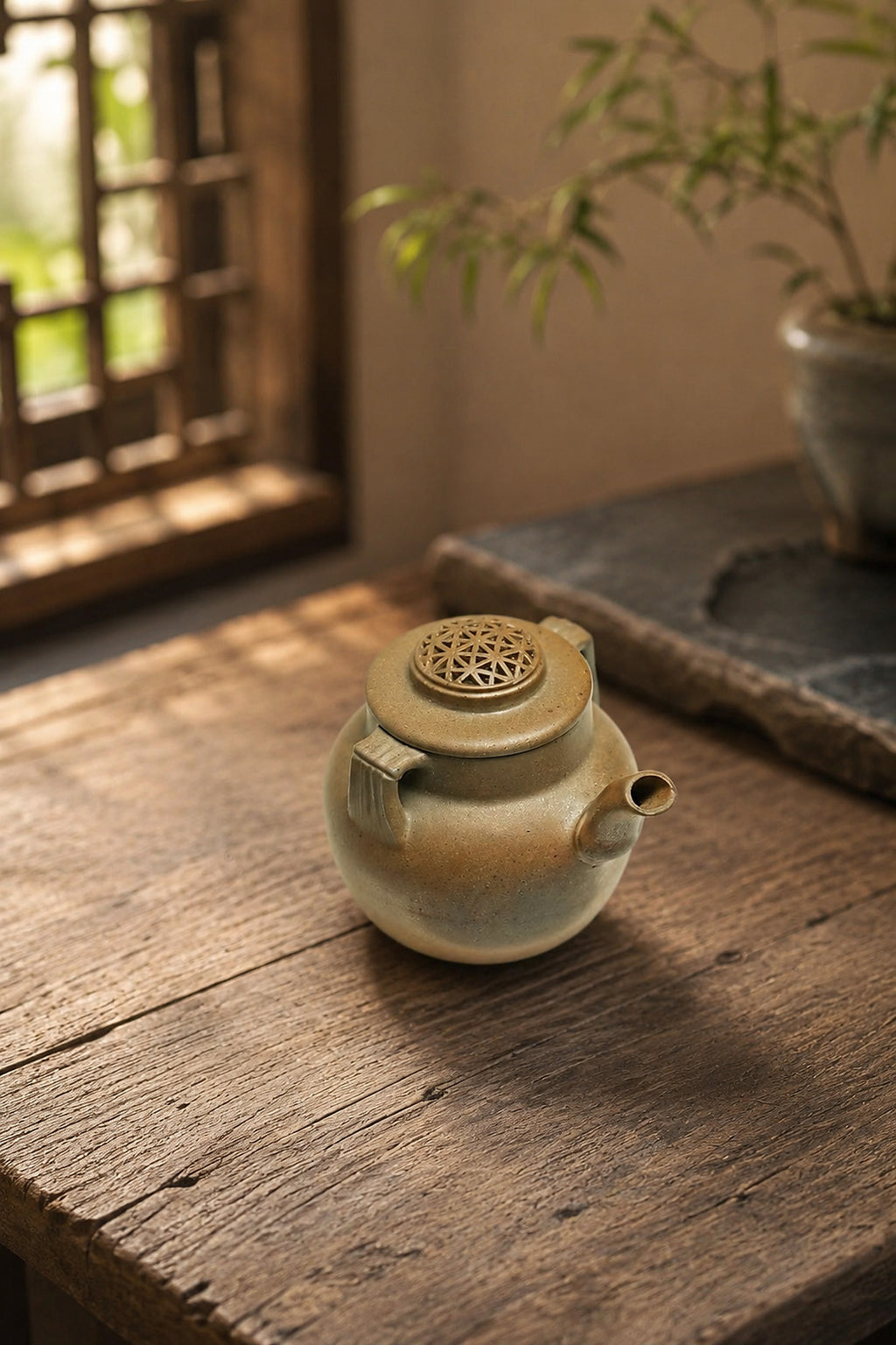 Product view 8 of 100ml Hand-Grip Form zisha teapot in Golden Duanni Clay, No. 270