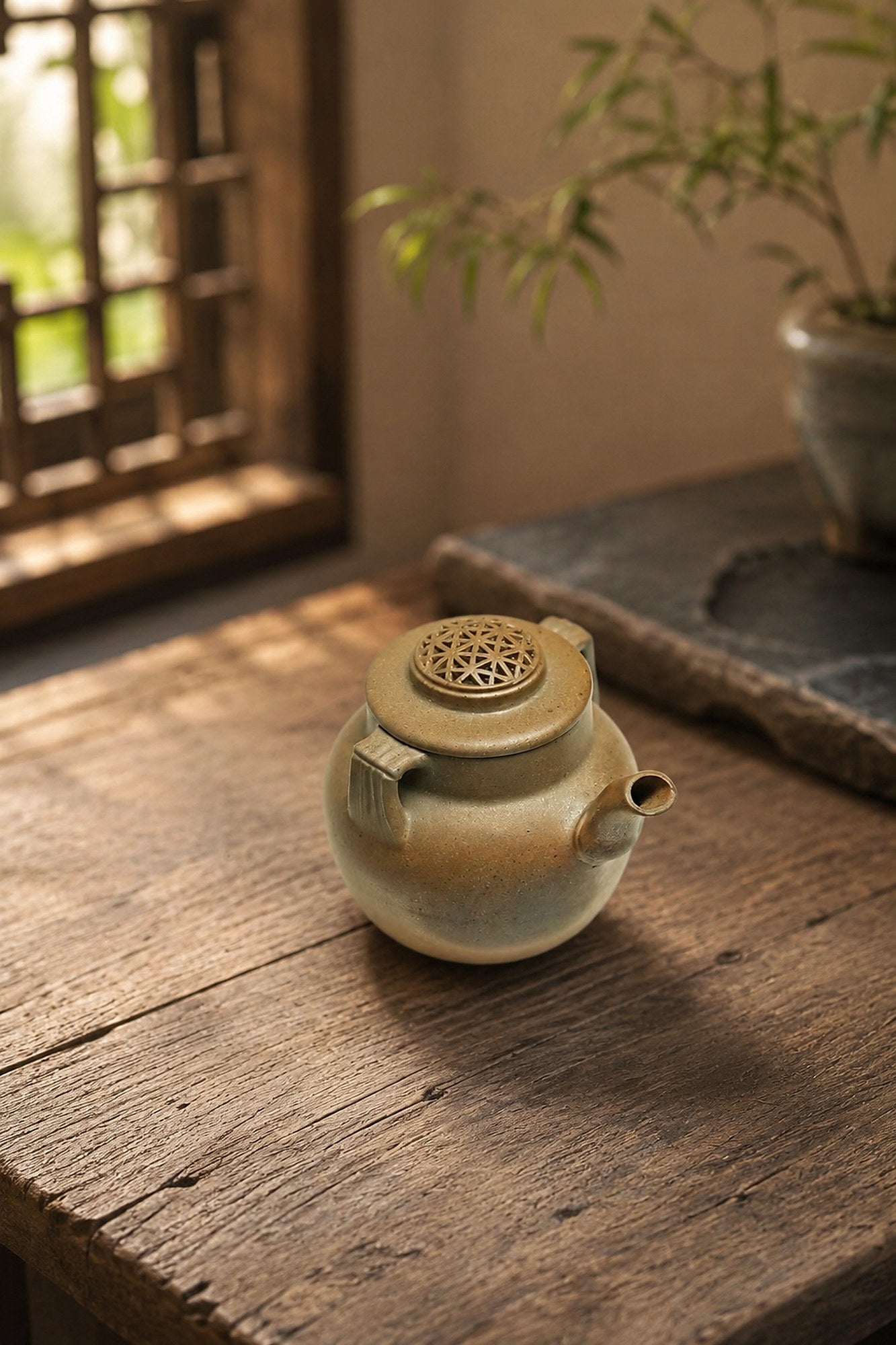 Product view 8 of 100ml Hand-Grip Form zisha teapot in Golden Duanni Clay, No. 270
