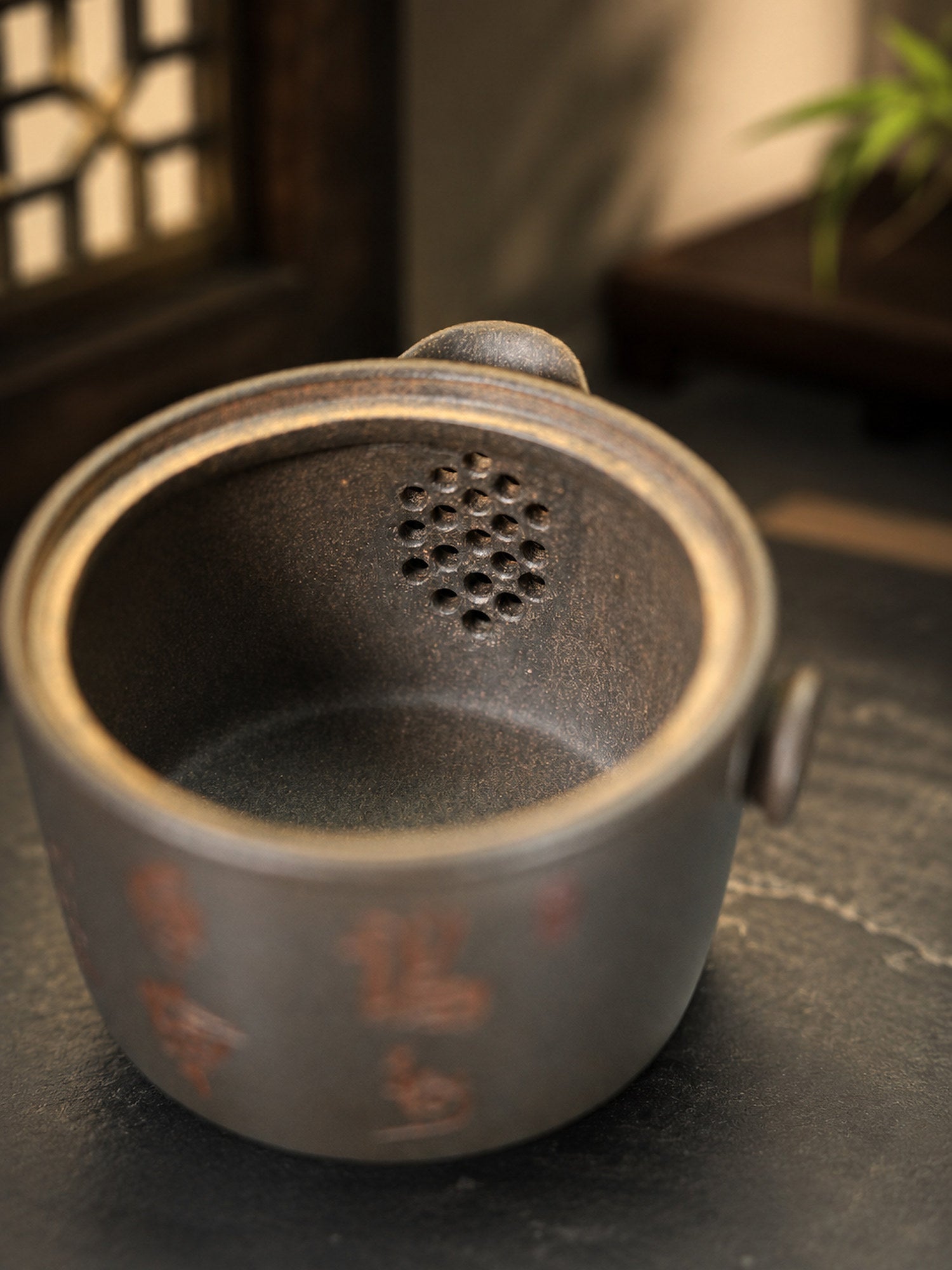 Product view 1 of 130ml Hand-Grip Form zisha teapot in Golden Duanni Clay, No. 385