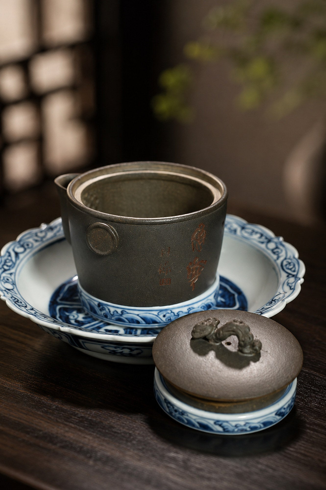 Product view 5 of 130ml Hand-Grip Form zisha teapot in Golden Duanni Clay, No. 385