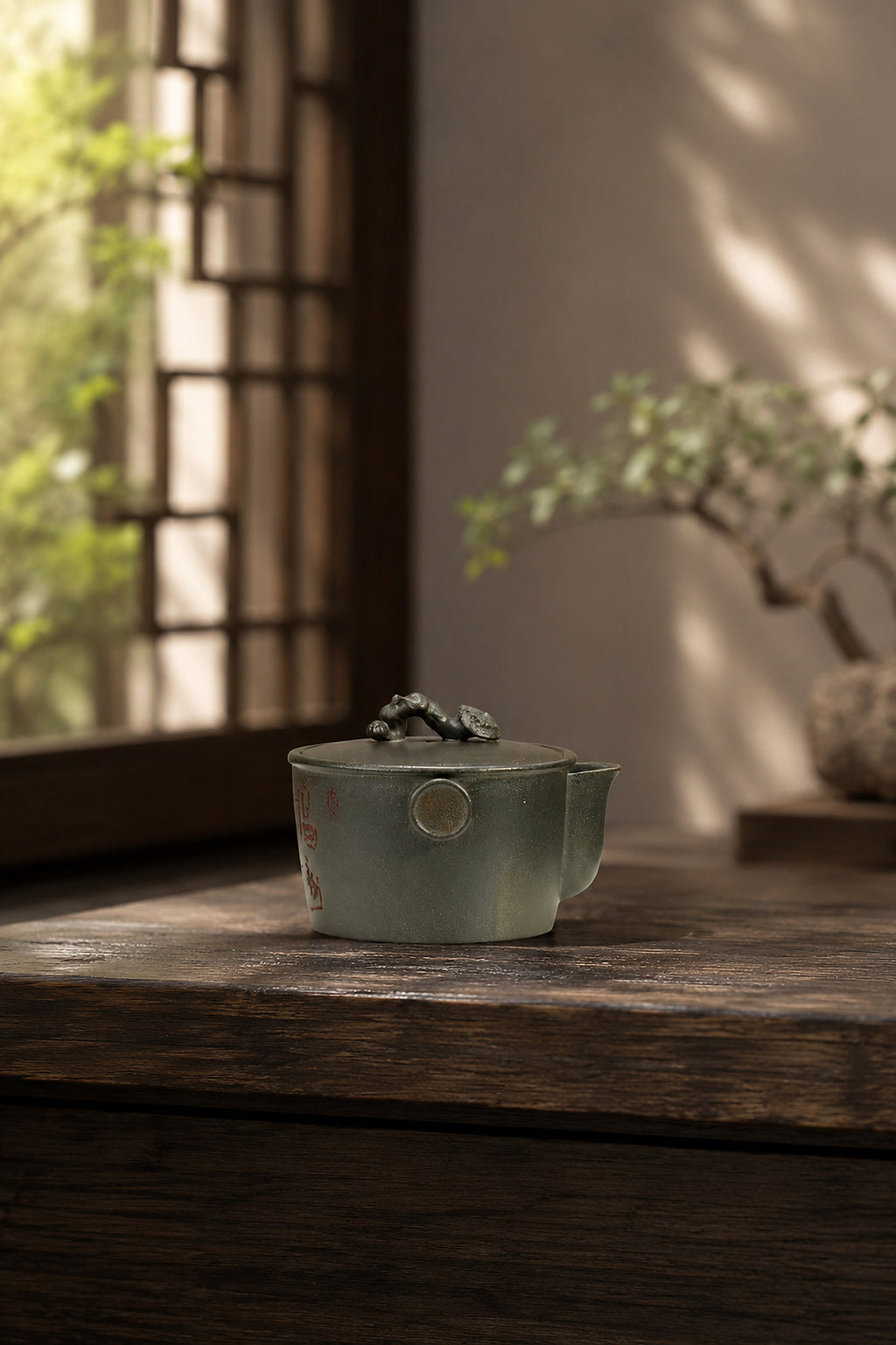 Product view 6 of 130ml Hand-Grip Form zisha teapot in Golden Duanni Clay, No. 385