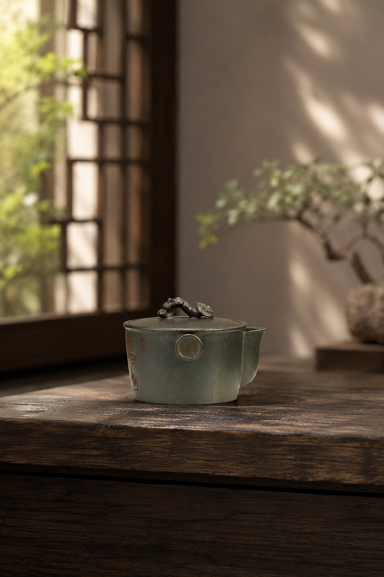 Product view 6 of 130ml Hand-Grip Form zisha teapot in Golden Duanni Clay, No. 385