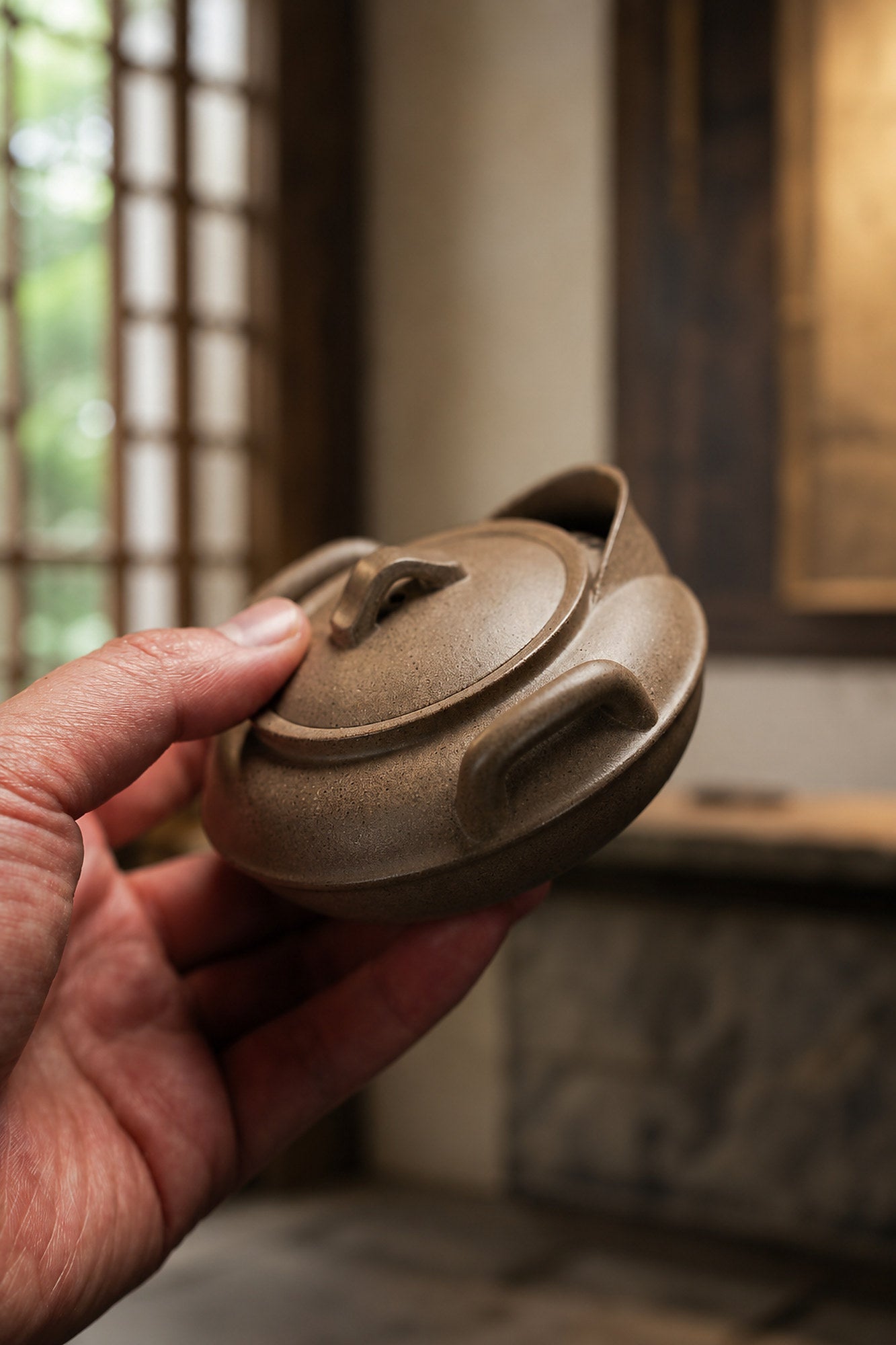 Product view 2 of 140ml Hand-Grip Form zisha teapot in Songhua Duanni Clay, No. 265