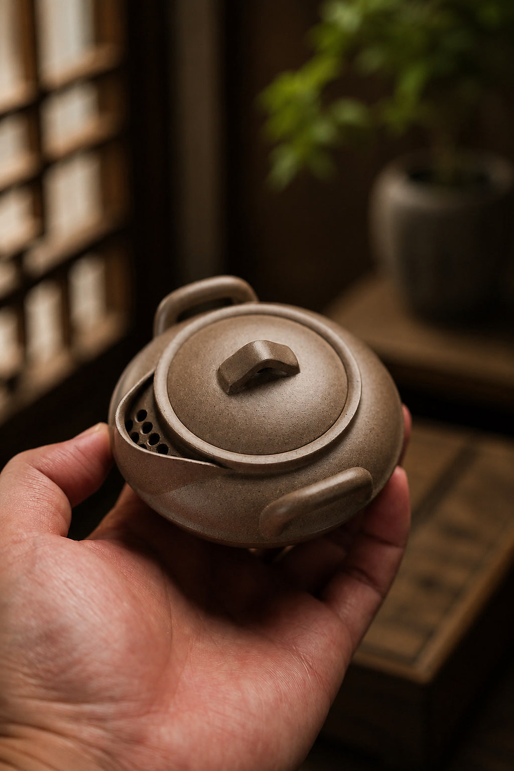Product view 4 of 140ml Hand-Grip Form zisha teapot in Songhua Duanni Clay, No. 265