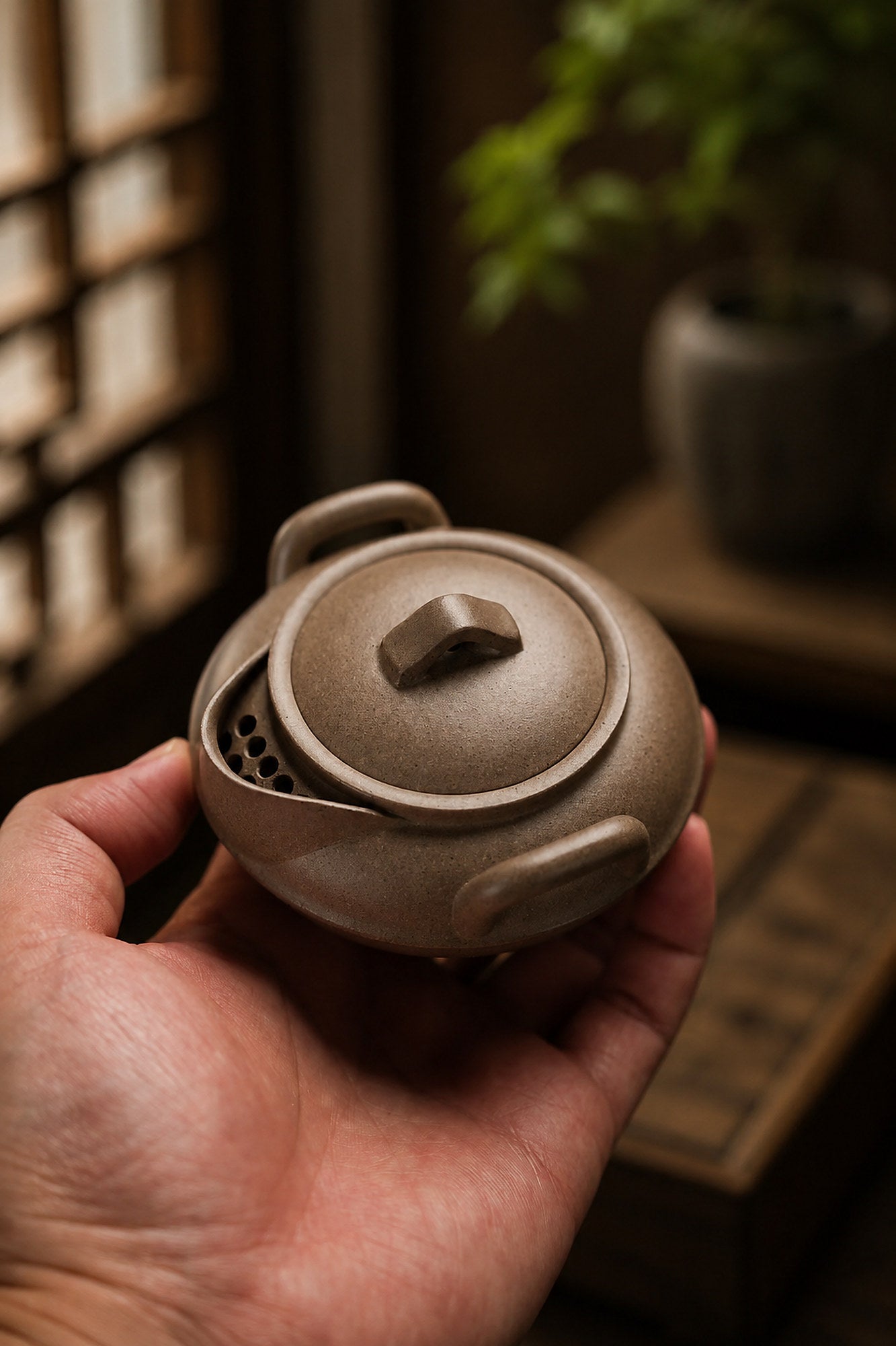 Product view 4 of 140ml Hand-Grip Form zisha teapot in Songhua Duanni Clay, No. 265