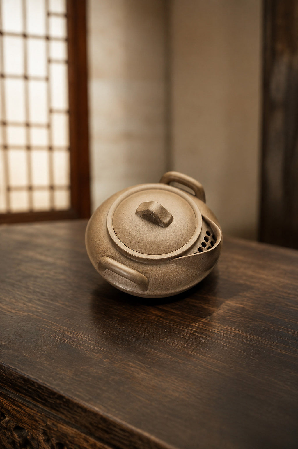 Product view 8 of 140ml Hand-Grip Form zisha teapot in Songhua Duanni Clay, No. 265