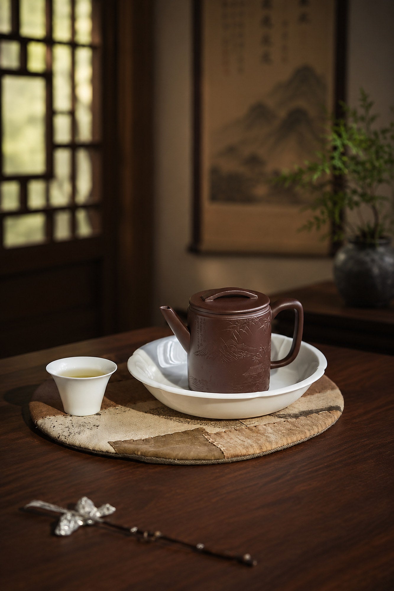 Product view 1 of 150ml Hanwa zisha teapot in Aged Zini Clay, No. 243